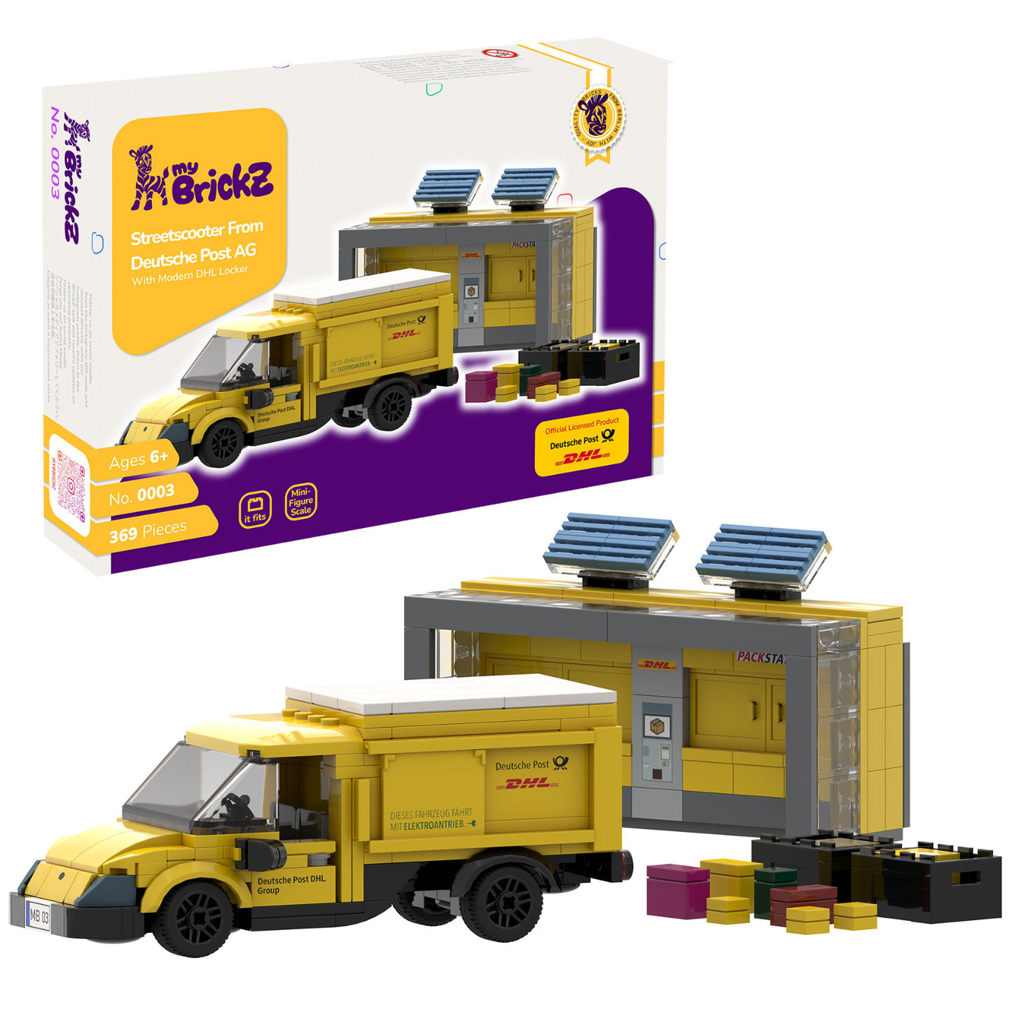 myBrickZ 0003 DHL Streetscooter + Deutsche Post Packstation