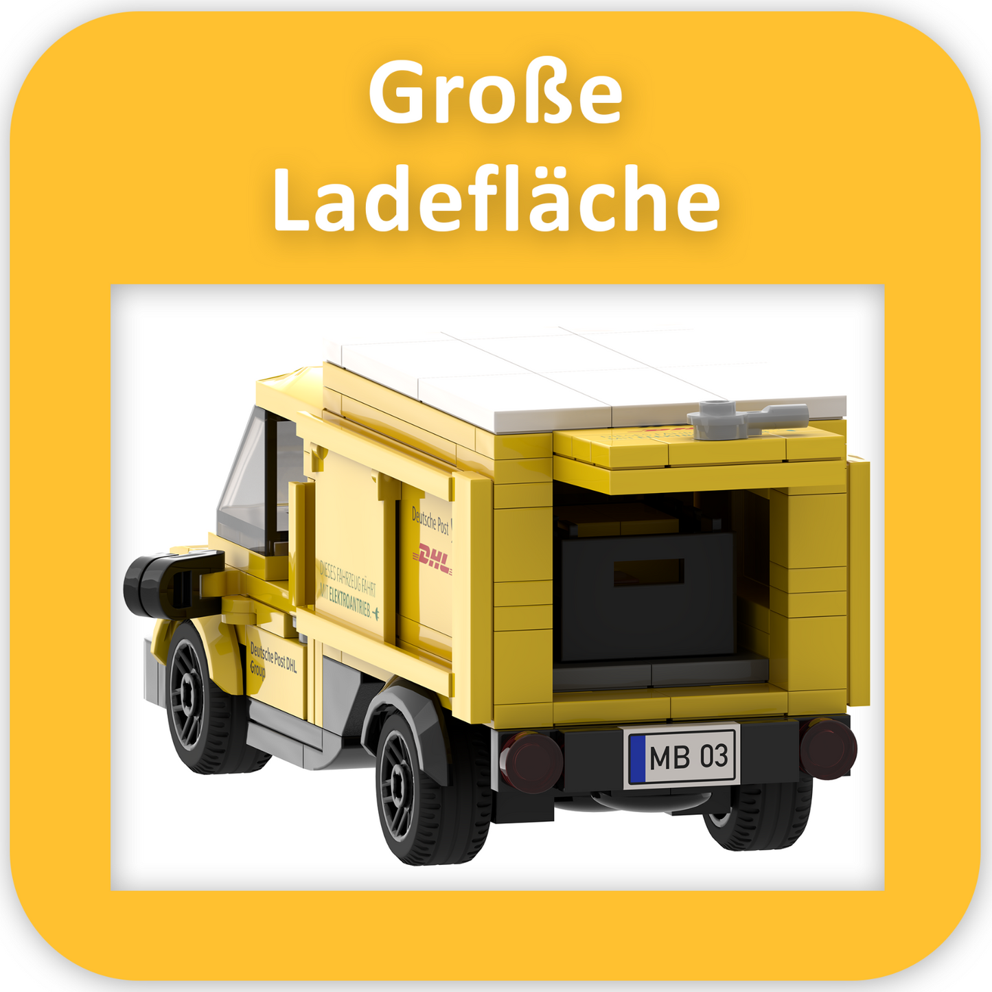 myBrickZ 0003 DHL Streetscooter + Deutsche Post Packstation