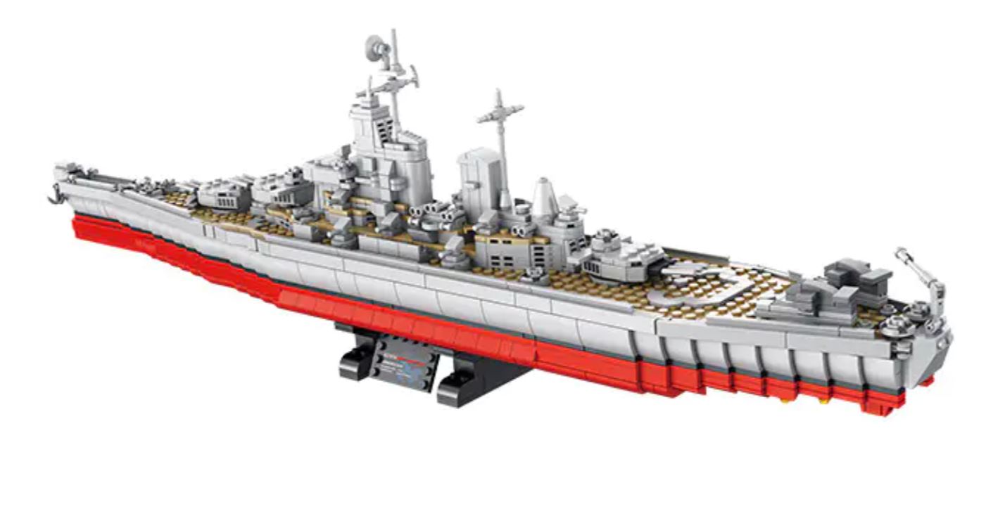 Panlos Schlachtschiff Iowa 637010 Klemmbaustein Set