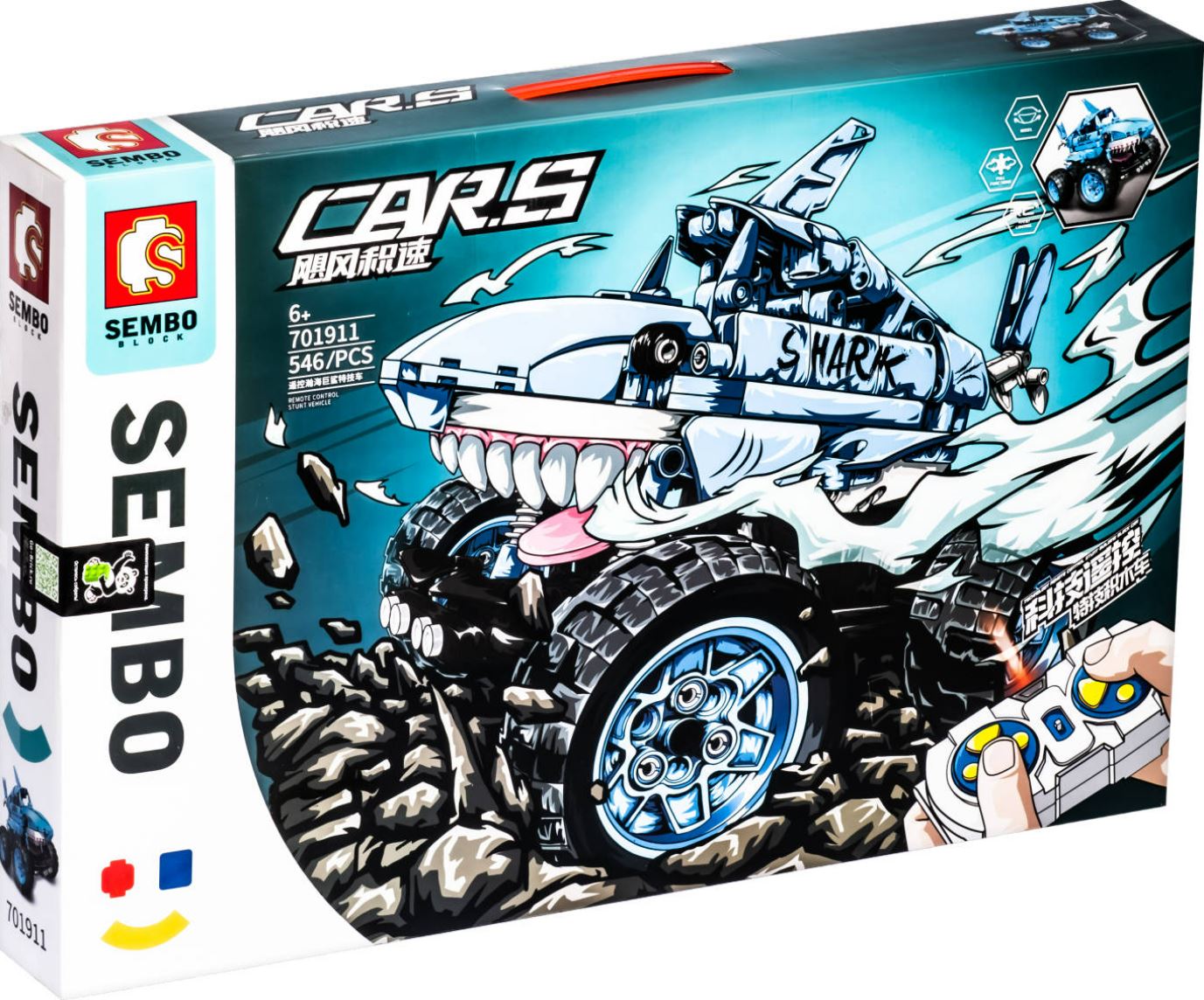 Sembo Car S. Shark 701911 Klemmbaustein Set