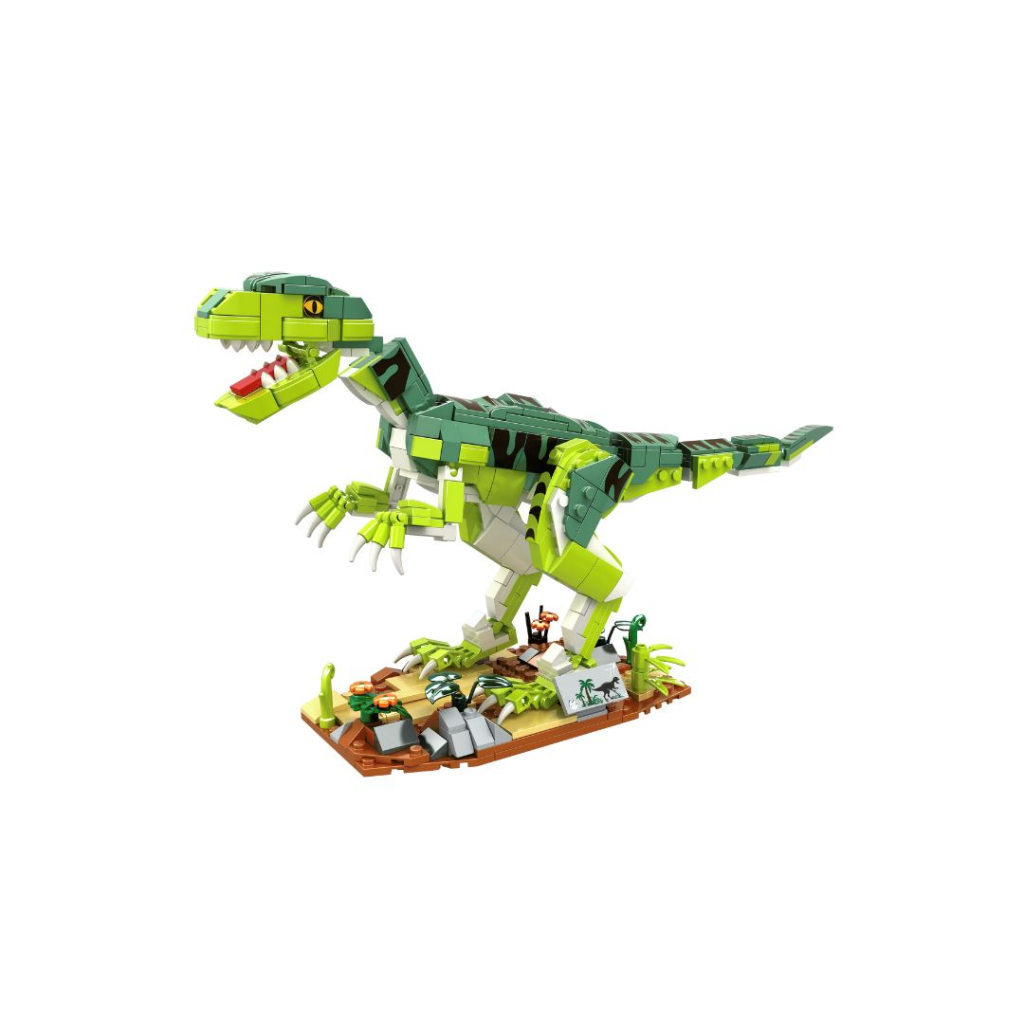 Open Bricks - Velociraptor Dino Klemmbaustein Set