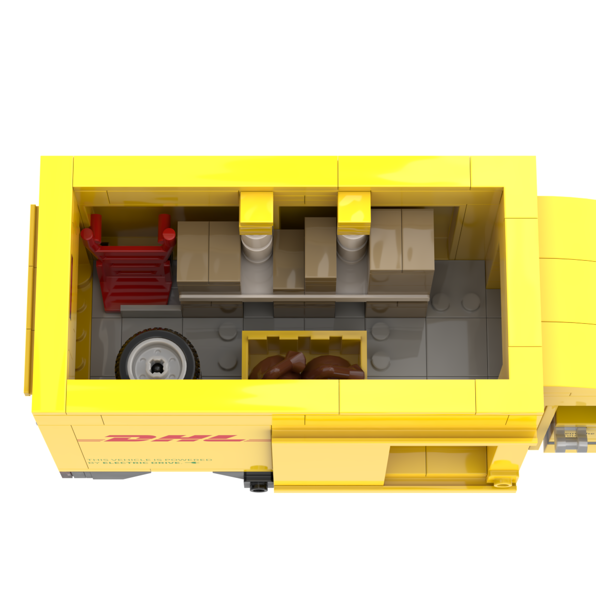 myBrickZ 0005 DHL Deutsche Post Truck mit Rollcontainer