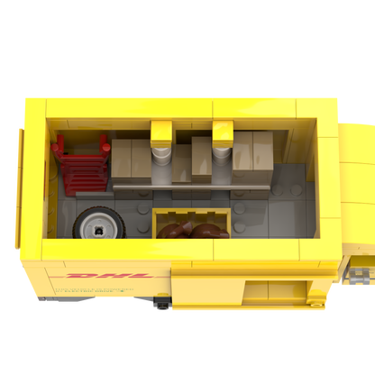 myBrickZ 0005 DHL Deutsche Post Truck mit Rollcontainer